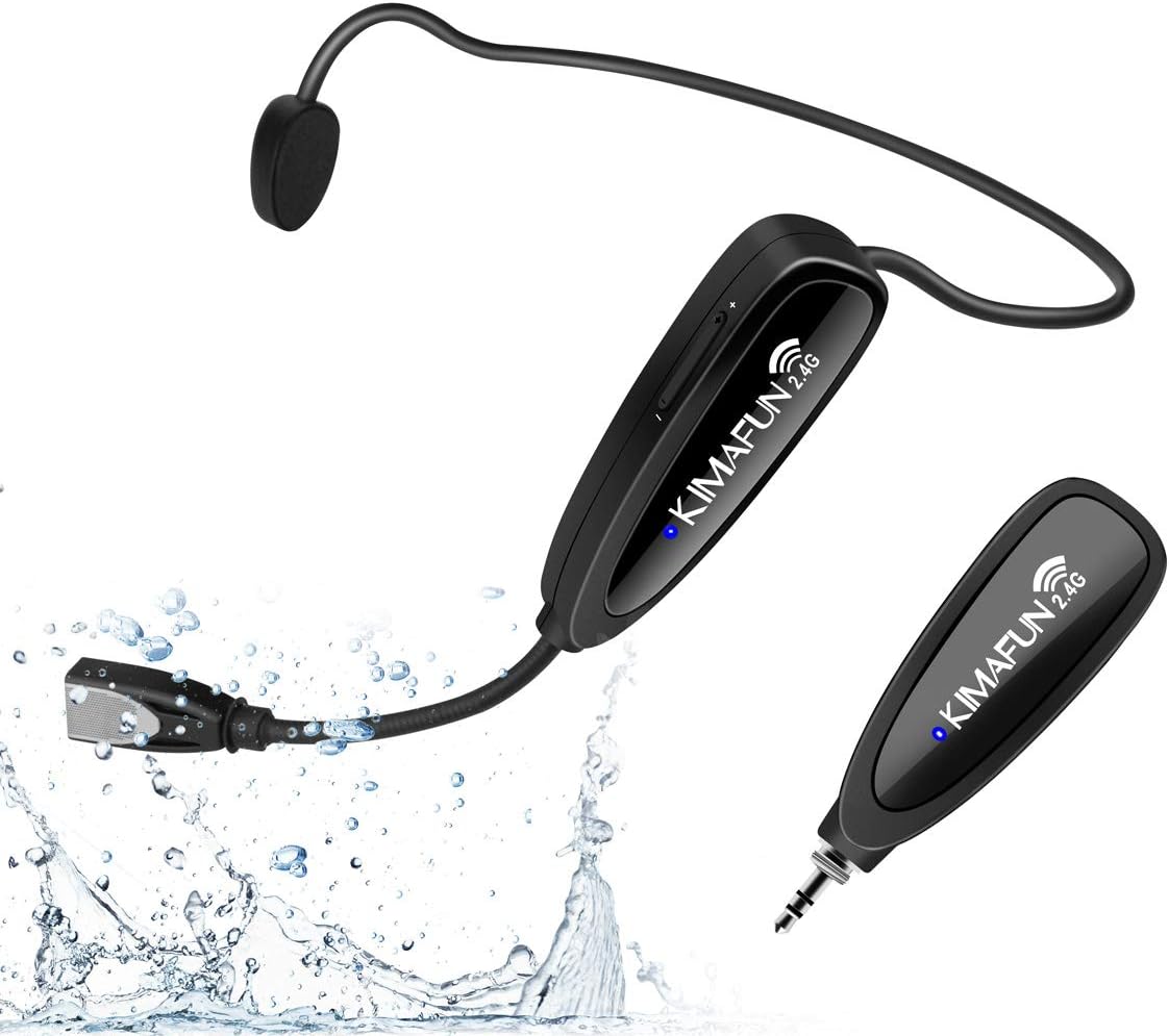 Yoga Fitness Instructor - Wireless Headset Microphone System, Waterproof, for