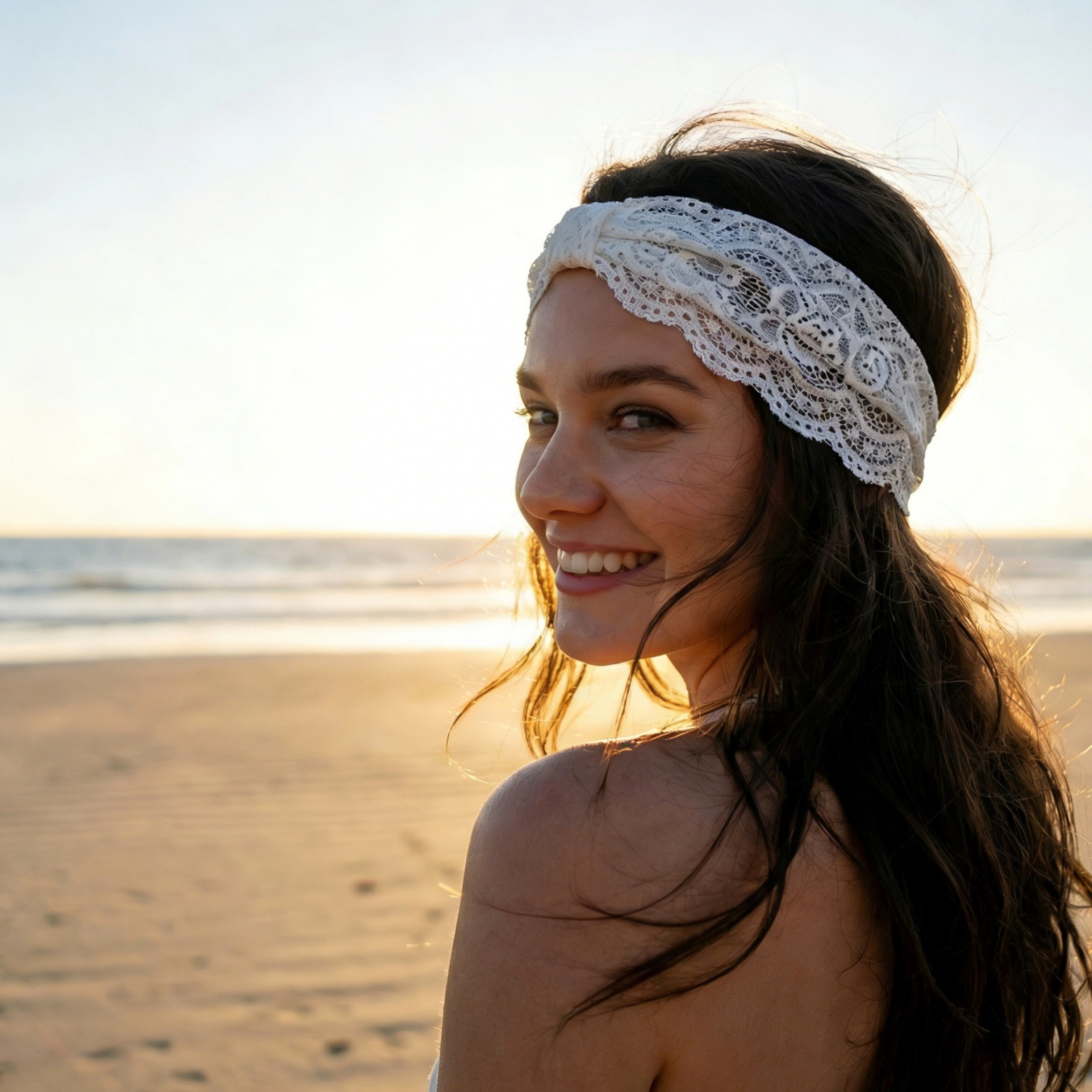 1PC Lace Bow Headbands For Wom - مراجعة Stretch Strap Yoga وسعره