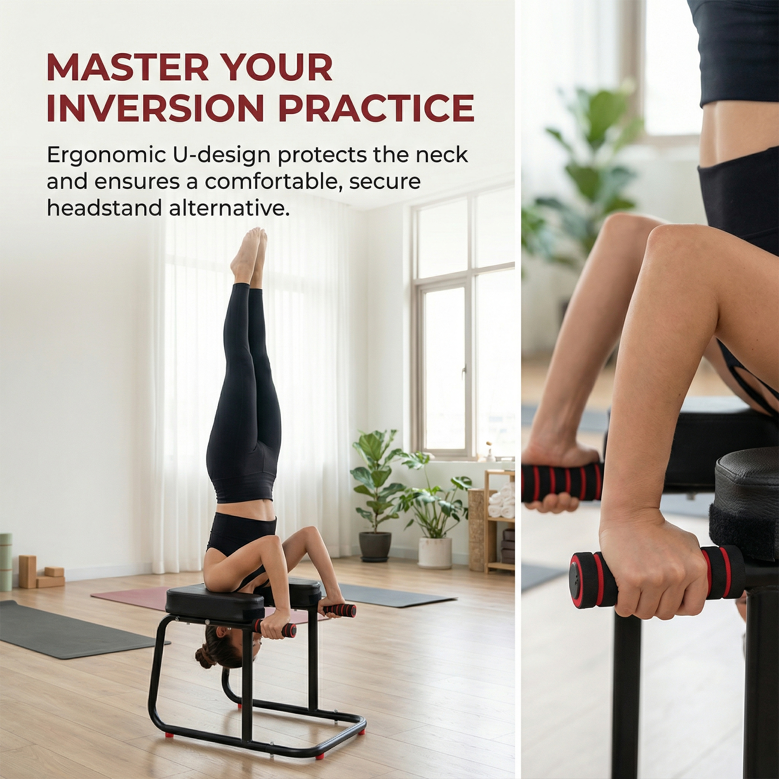 Yoga Headstand Stool Loading 5 - مراجعة Yoga Fitness Mat وسعره
