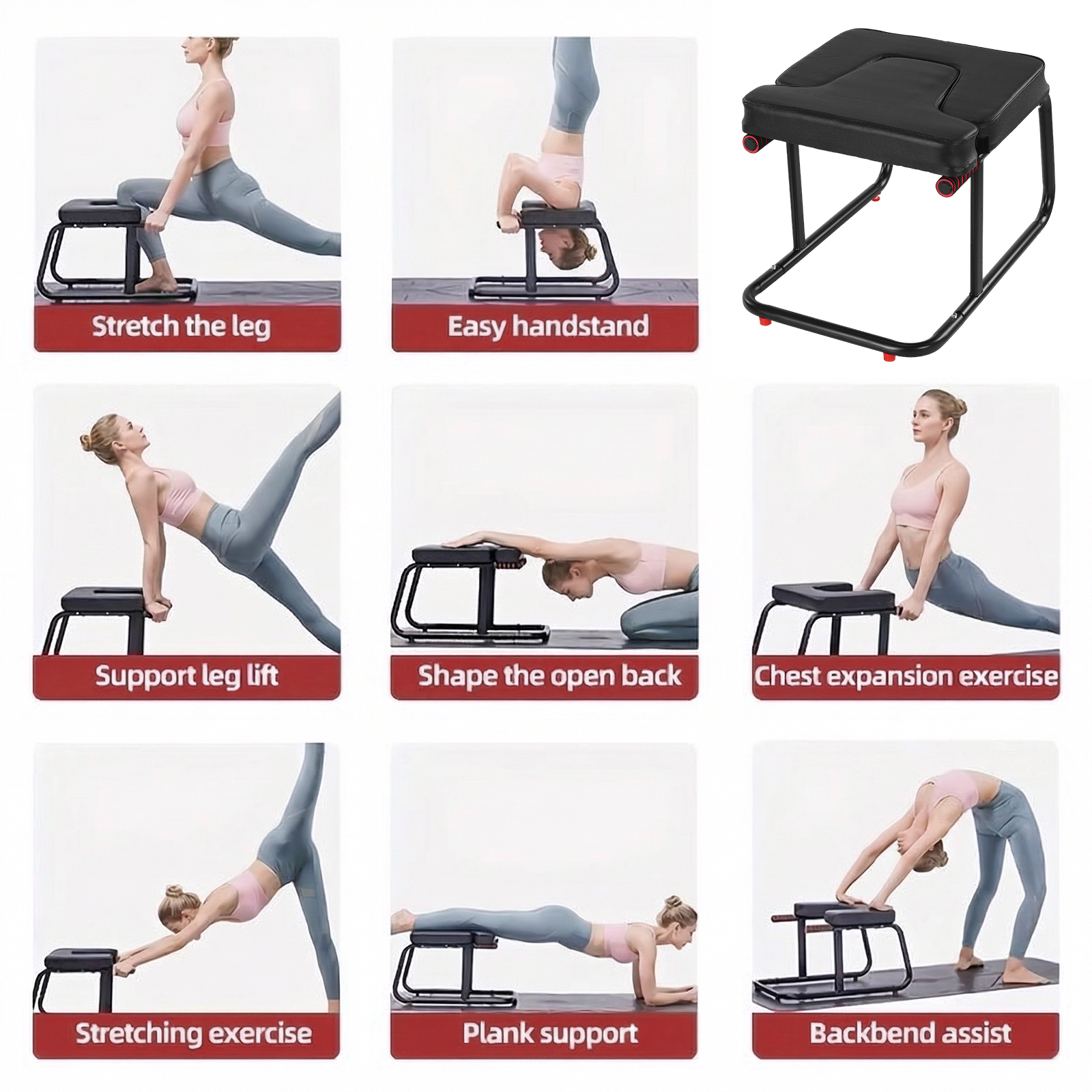 Yoga Headstand Stool Loading 5 - مراجعة Yoga Fitness Mat وسعره