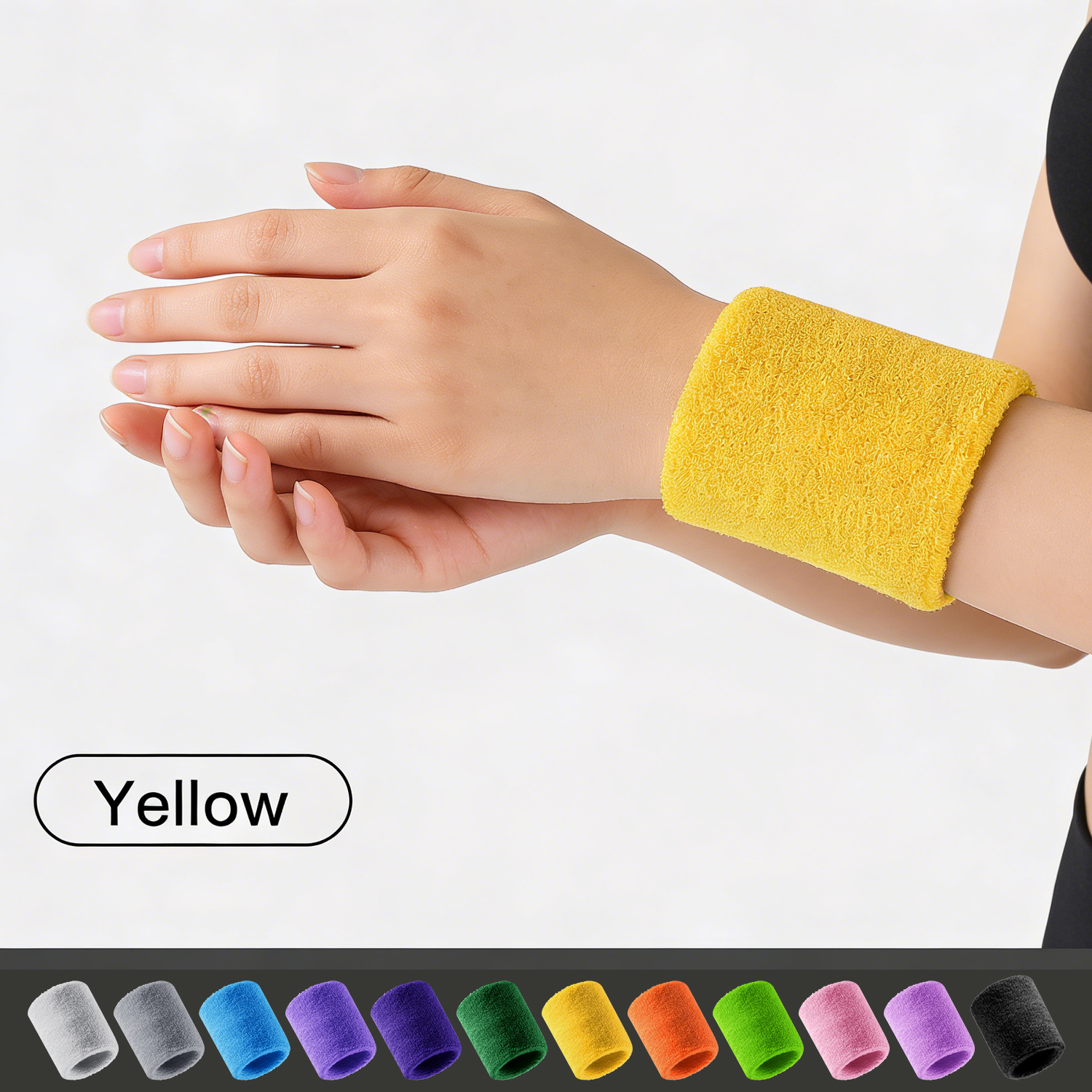 Towel Sports Wrist bands Tenni - مراجعة Wrist Wraps Fitness وسعره