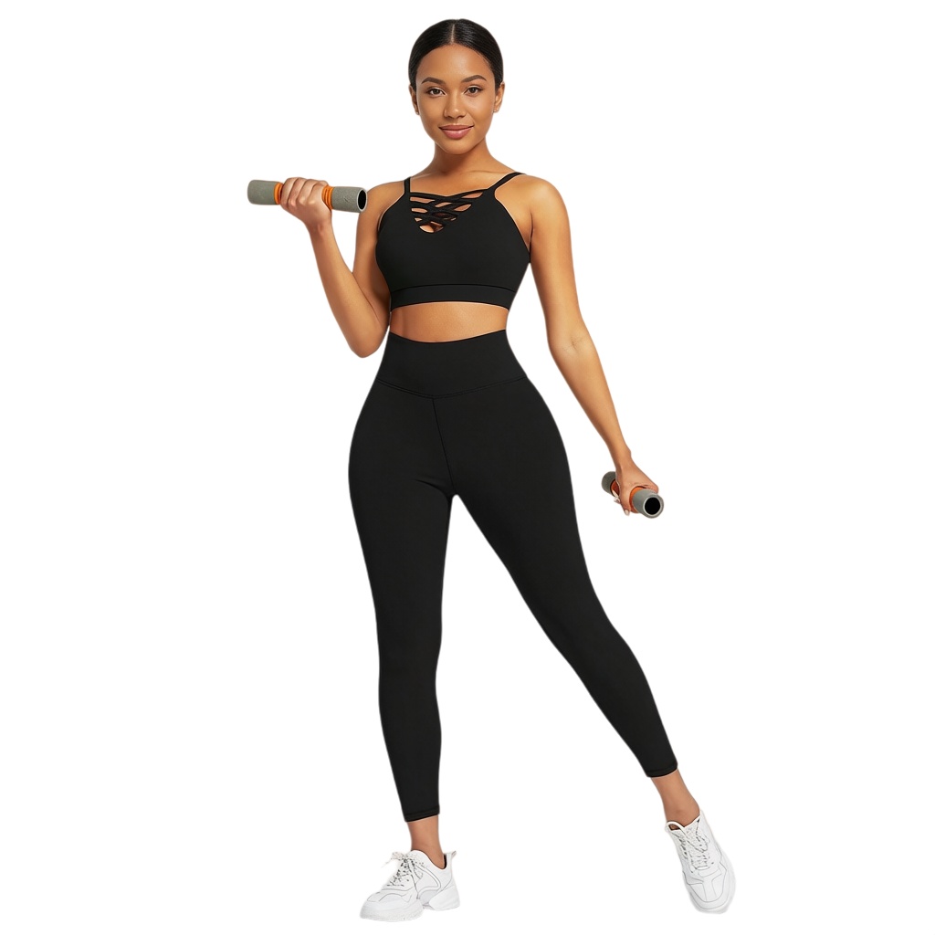 3 Pieces Women's Yoga Fitness  - مراجعة Yoga Fitness Wear وسعره