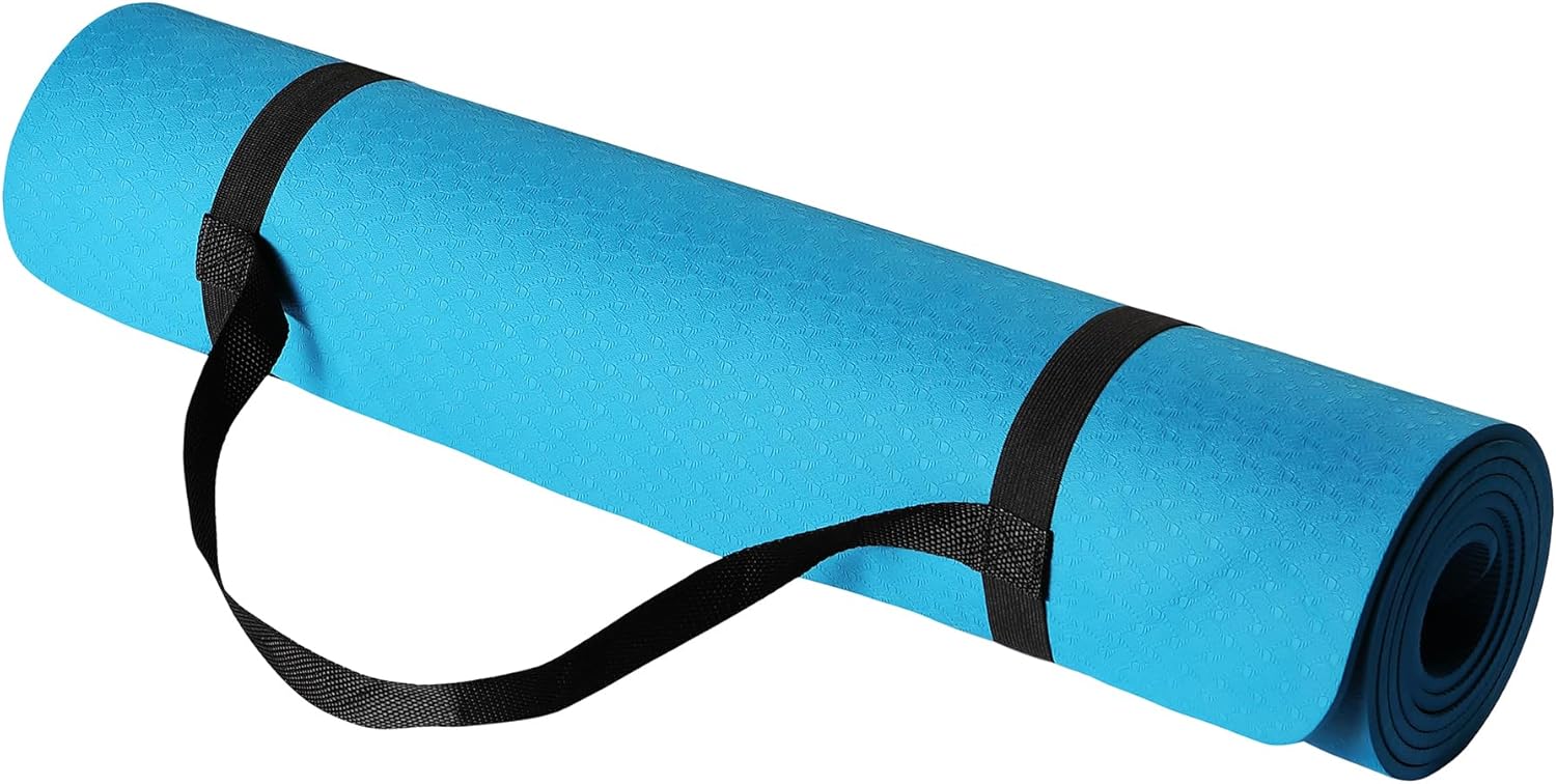 1/4 Inch Thick TPE Exercise Yo - مراجعة Yoga Fitness Mat وسعره