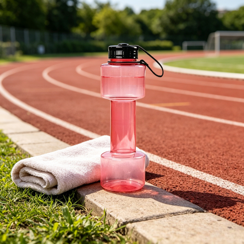 1pc  Dumbbell Shaped Water Bot - مراجعة Yoga Fitness Gear وسعره