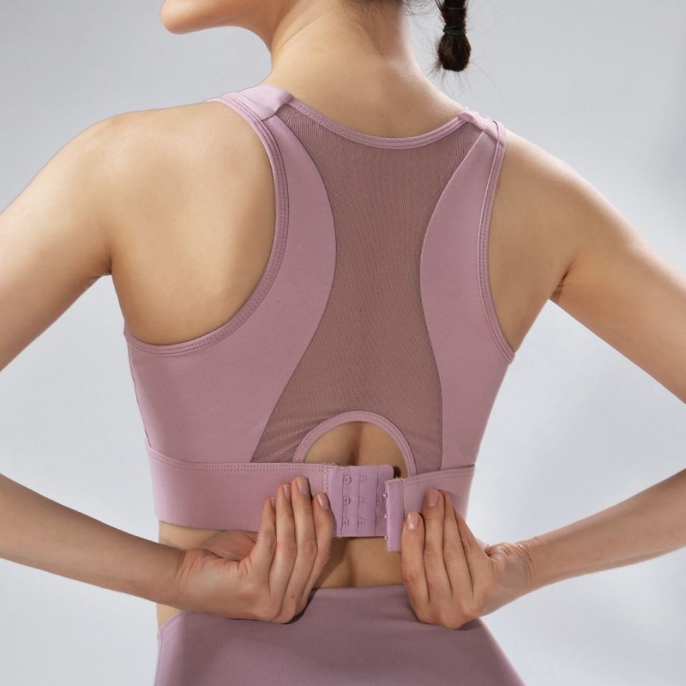 Solid Color I-shaped Sports Br - مراجعة Yoga Fitness Plus وسعره