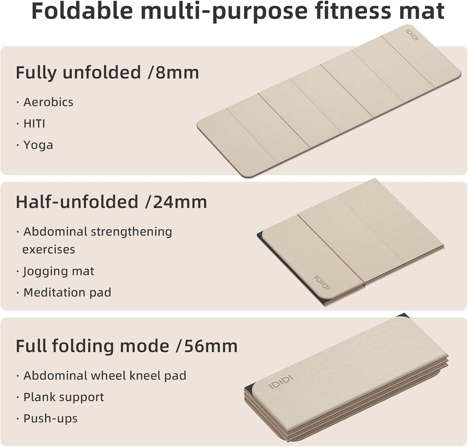 Foldable Yoga Mat Extra Thick  - مراجعة Yoga And Fitness Studio وسعره