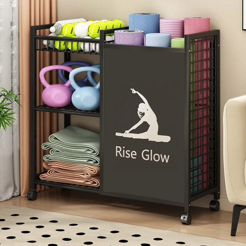 Mobile Fitness Cart with Wheel - مراجعة Yoga Fitness Gear وسعره