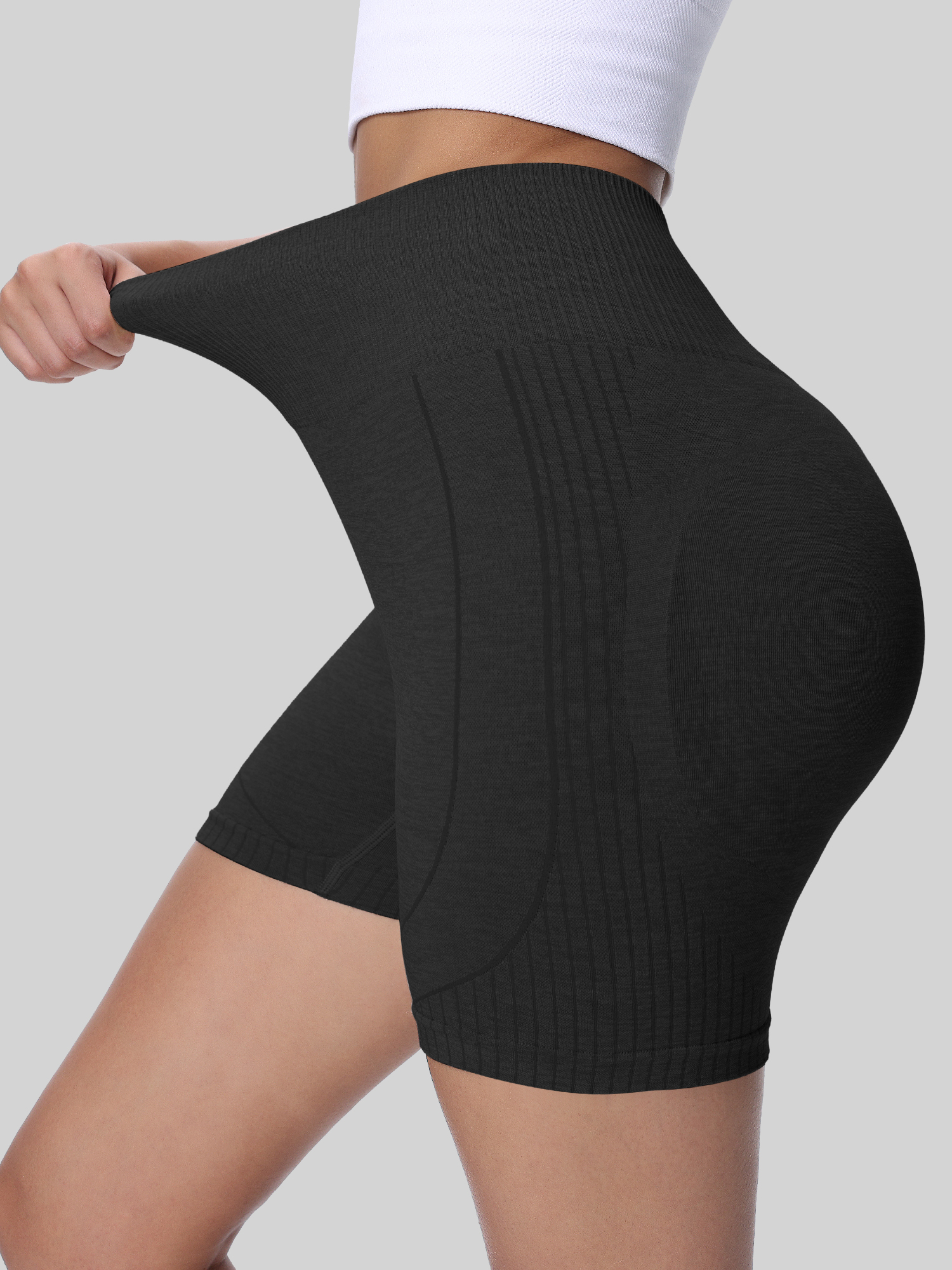 High Waist Elastic Yoga Shorts - مراجعة Yoga Fitness Gear وسعره