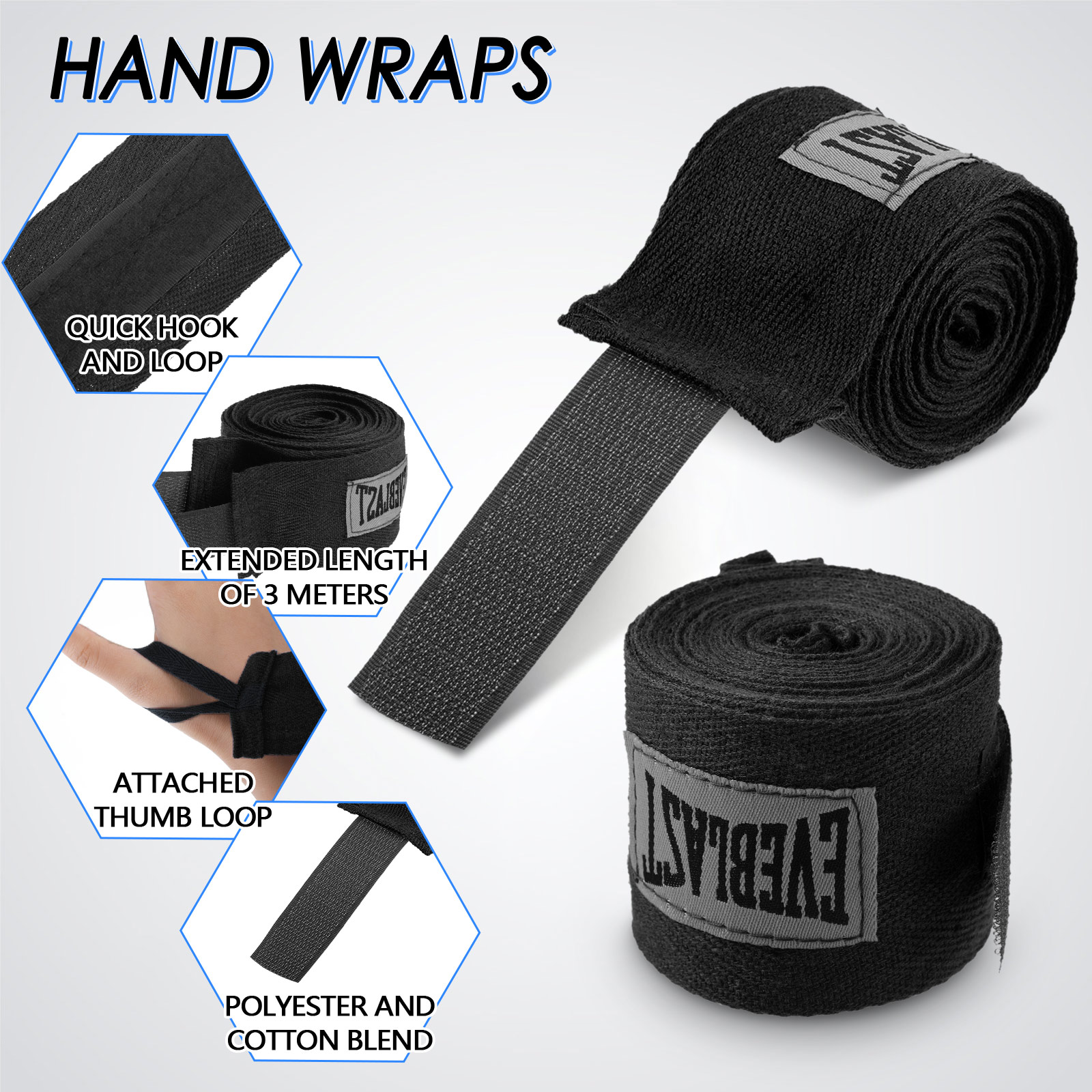 Cotton Boxing Bandages  Soft & - مراجعة Wrist Wraps Fitness وسعره