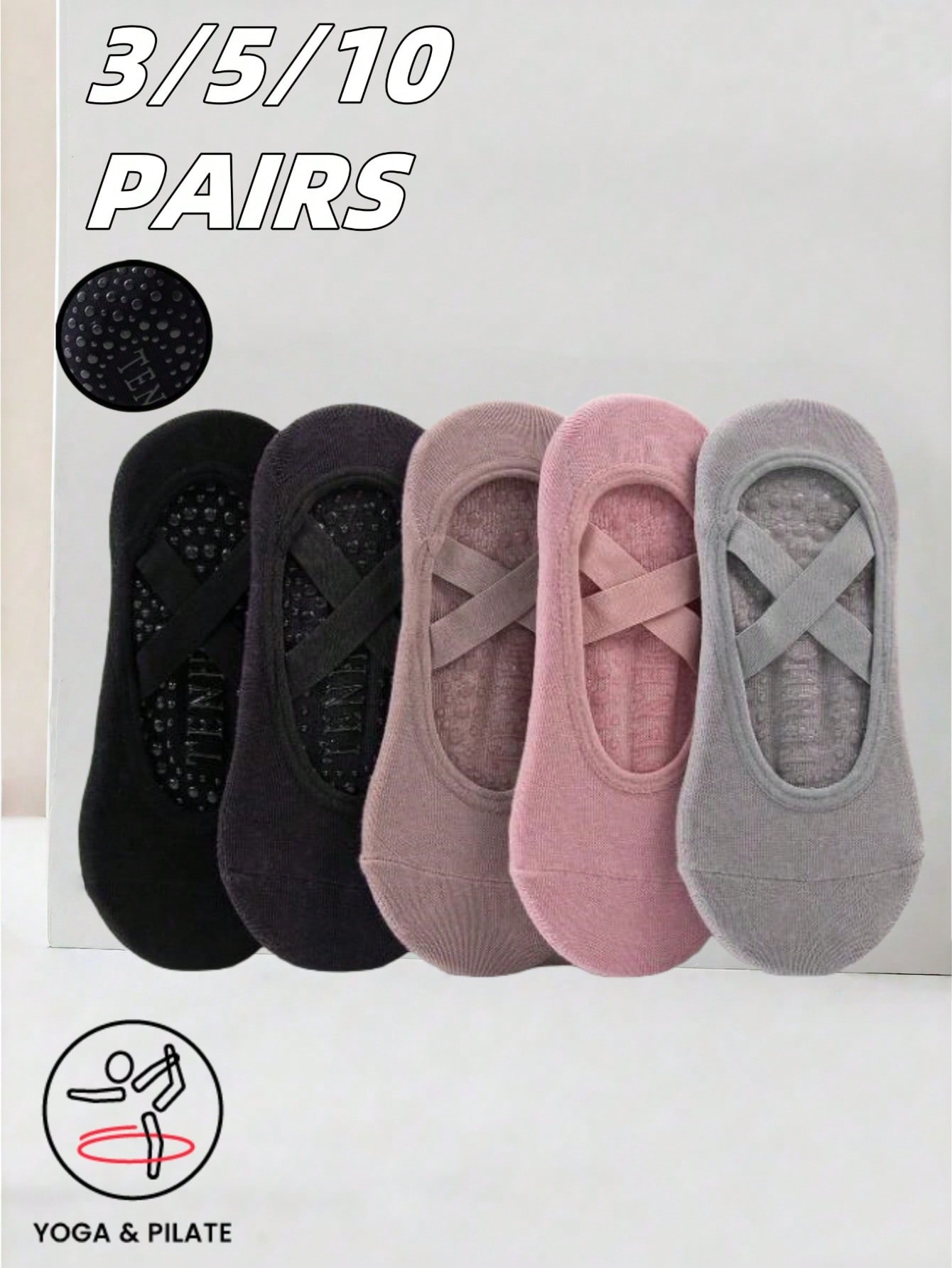 Anti-slip silicone sole yoga s - مراجعة Yoga Fitness Mat وسعره
