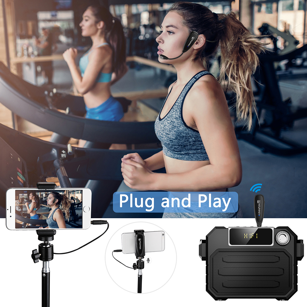 KIMAFUN 2.4G Wireless Fitness  - مراجعة Yoga Fitness Instructor وسعره