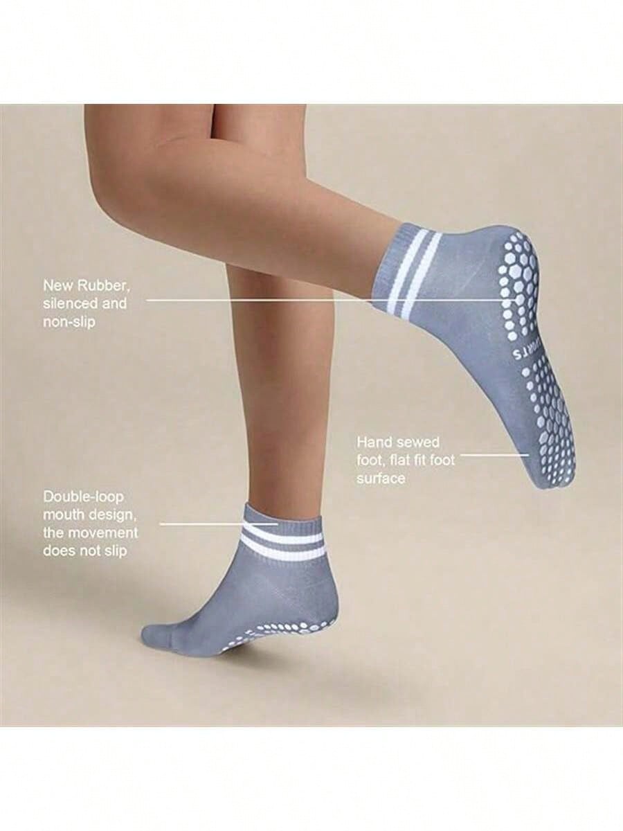 5 Pairs Women Double Stripe No - مراجعة Yoga Fitness Wear وسعره