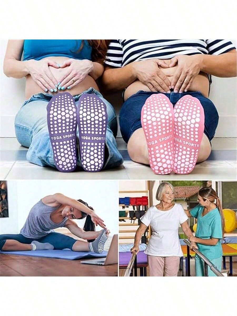 5 Pairs Women Double Stripe No - مراجعة Yoga Fitness Wear وسعره