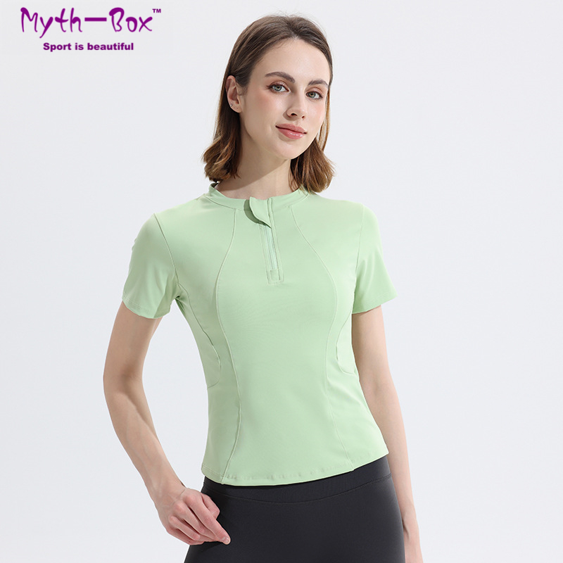 Summer Women Yoga Shirts Slim  - مراجعة Yoga Fitness Qc وسعره