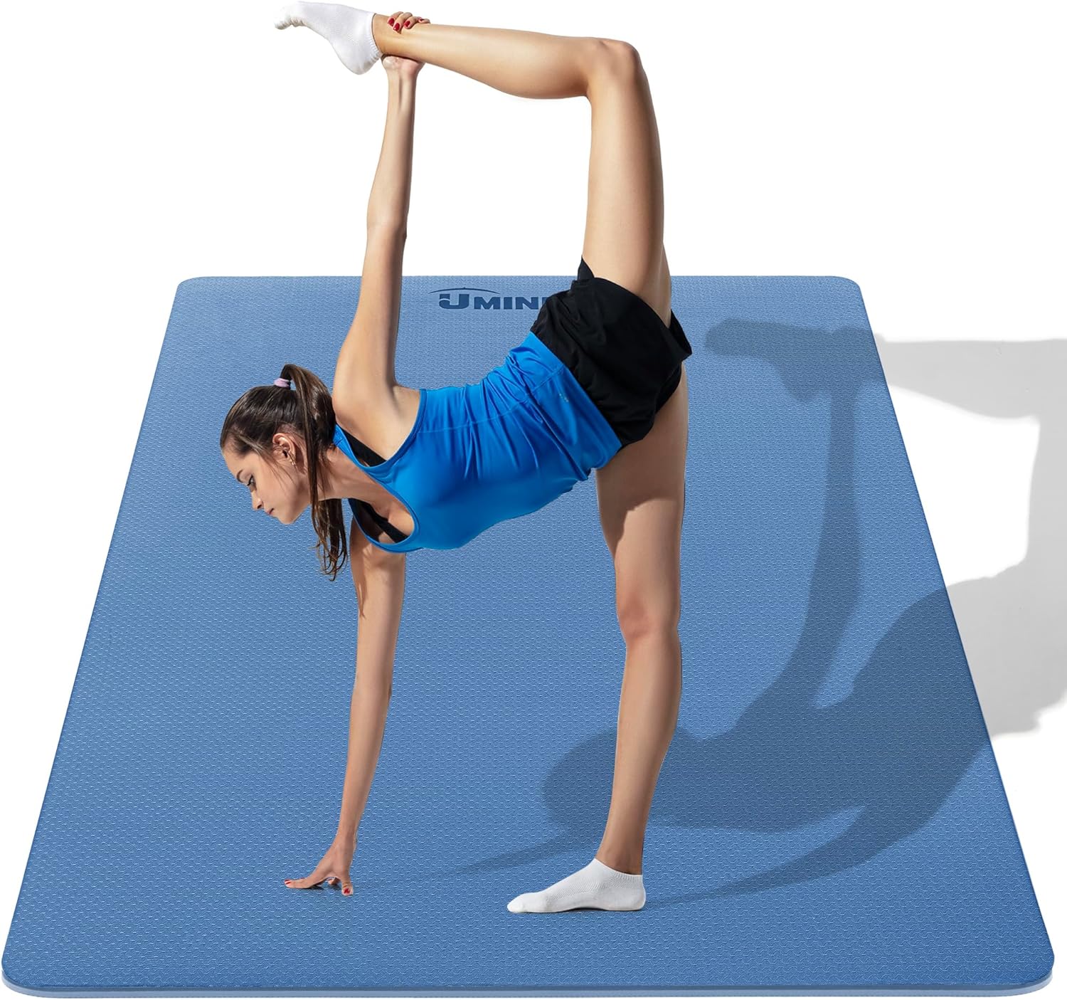 Large Yoga Mat 1/4 & 2/5 Inch  - مراجعة Yoga Fitness Mat وسعره