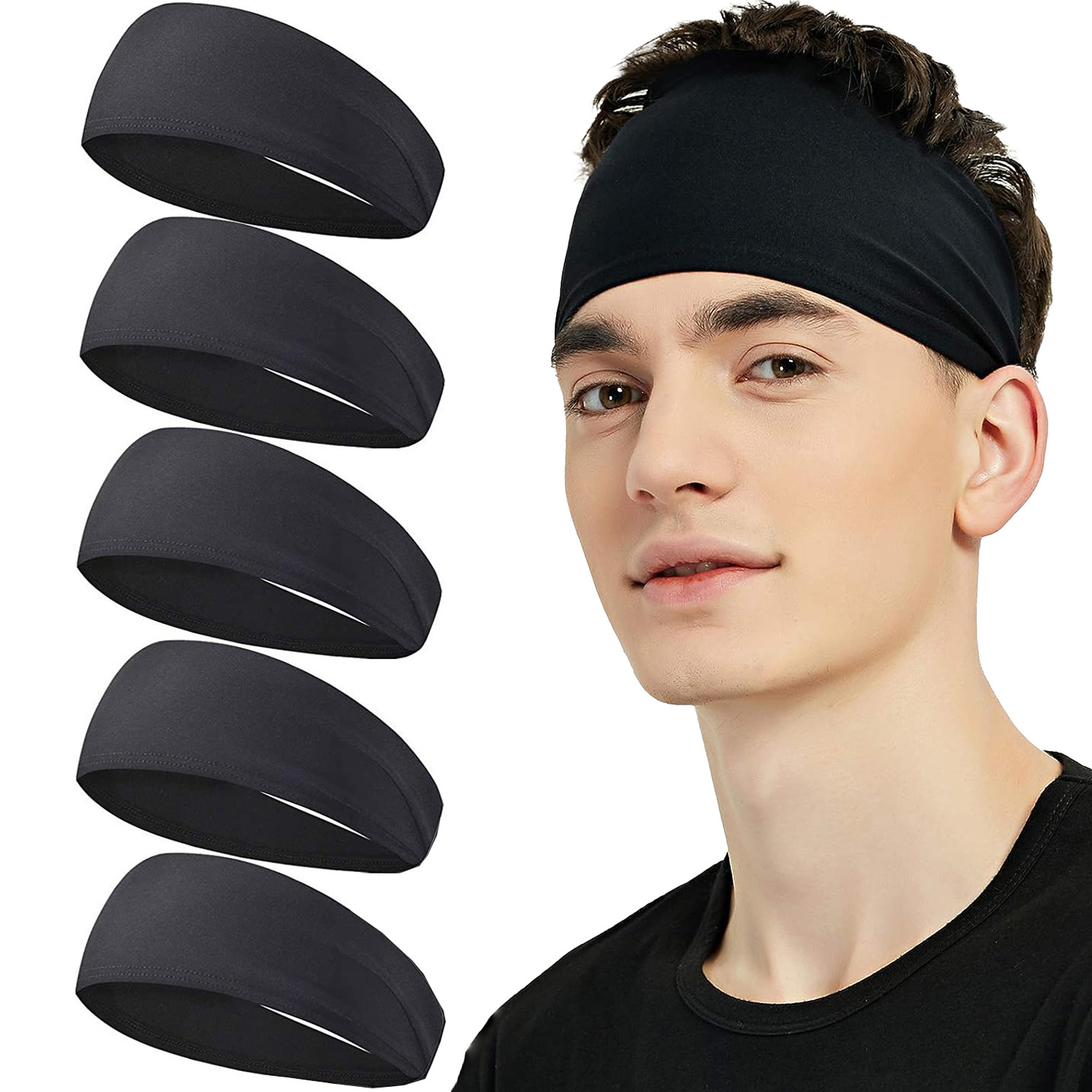 Sweatband for Men Women Elasti - مراجعة Stretch Strap Yoga وسعره