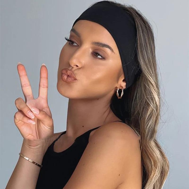 Sweatband for Men Women Elasti - مراجعة Stretch Strap Yoga وسعره