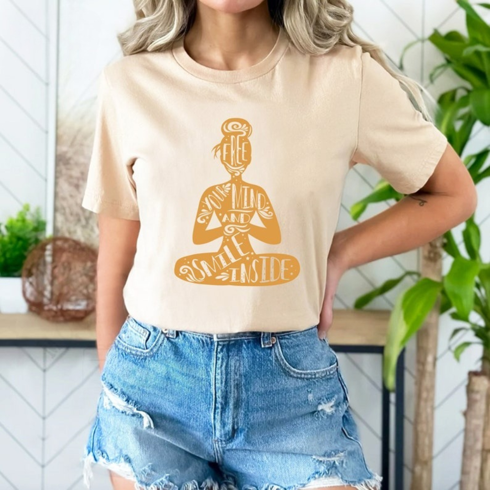 Yoga T-Shirt Free Your Mind Po - مراجعة Yoga Fitness Instructor وسعره