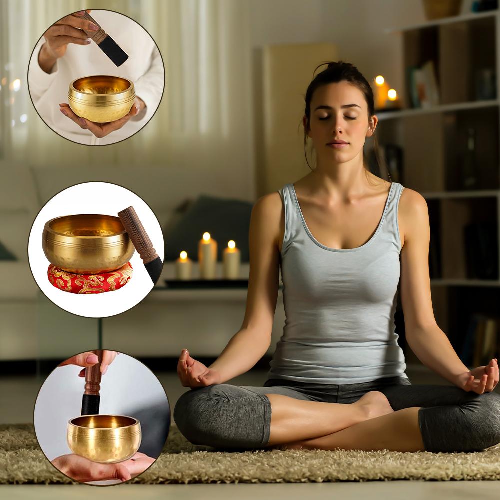 1Set Singing Bowl Set Meditati - مراجعة Yoga Fitness Outfit وسعره