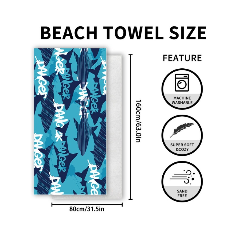 Fish Tail Print Beach Towels a - مراجعة Yoga Fitness Mat وسعره