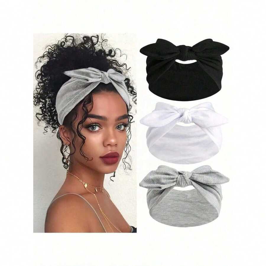Women Bow Bunny Ear Headbands, - مراجعة Stretch Strap Yoga وسعره