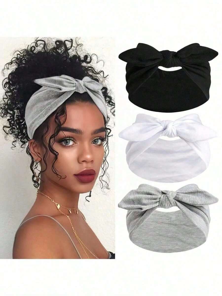 Women Bow Bunny Ear Headbands, - مراجعة Stretch Strap Yoga وسعره
