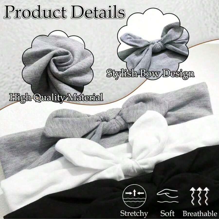 Women Bow Bunny Ear Headbands, - مراجعة Stretch Strap Yoga وسعره