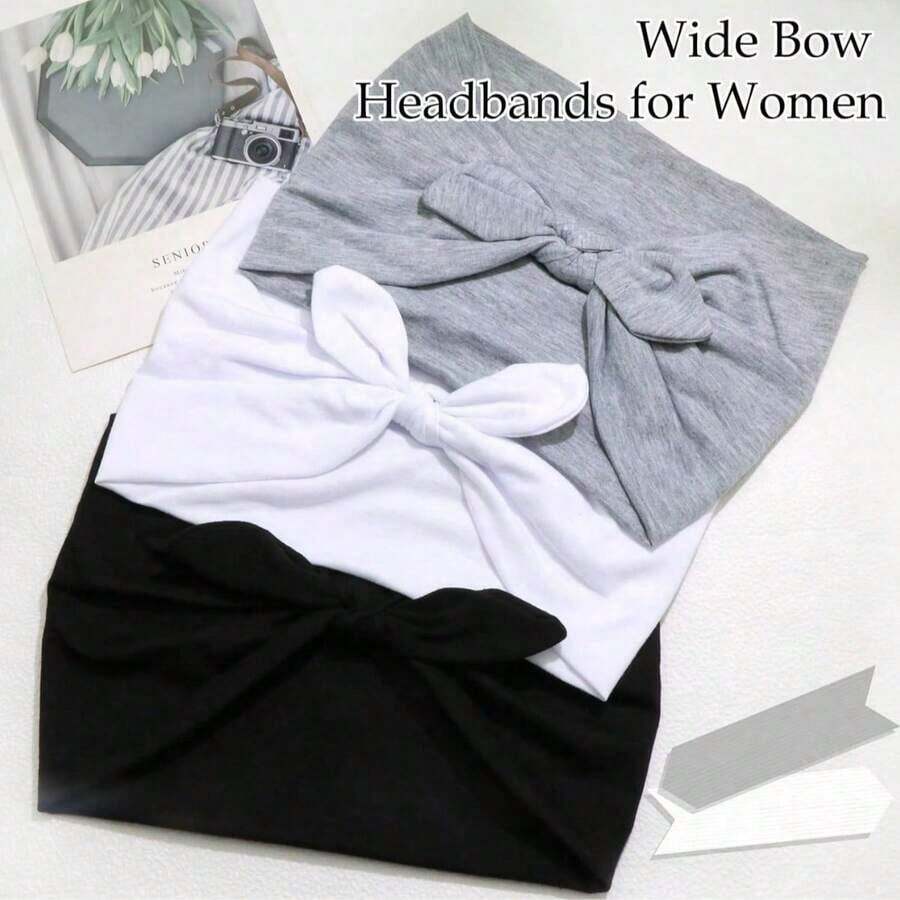 Women Bow Bunny Ear Headbands, - مراجعة Stretch Strap Yoga وسعره