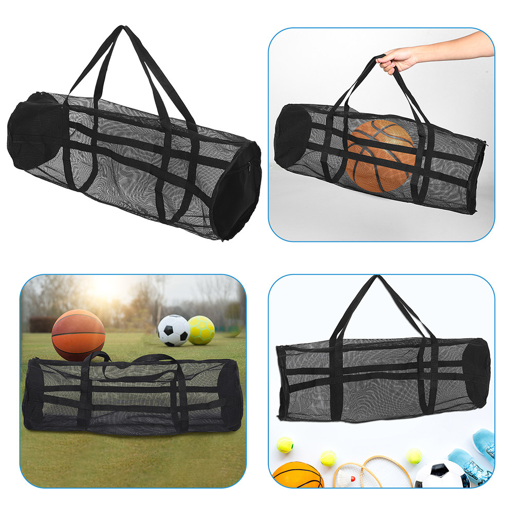 Large Sports Ball Bag Mesh Des - مراجعة Yoga Fitness Gear وسعره