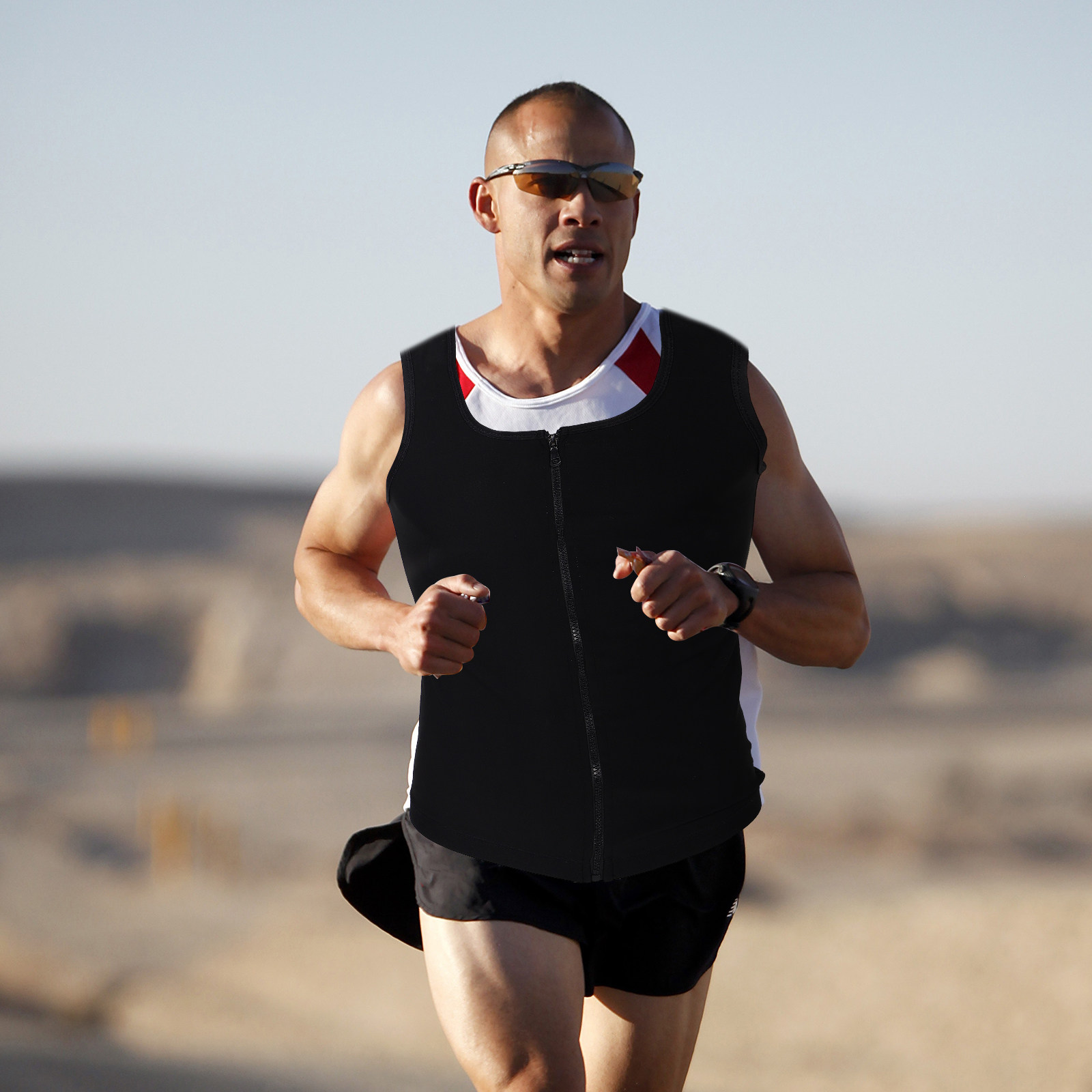 Mens Zip Up Sweat Vest Workout - مراجعة Yoga Fitness Gear وسعره