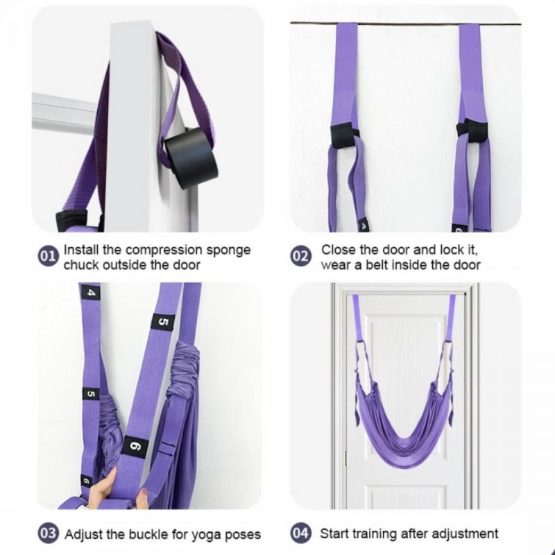 Adjustable Aerial Yoga Hammock - مراجعة Stretch Strap Yoga وسعره