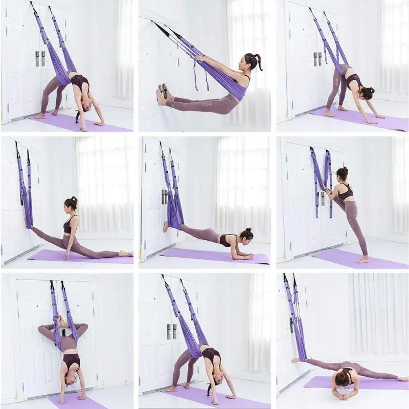 Adjustable Aerial Yoga Hammock - مراجعة Stretch Strap Yoga وسعره
