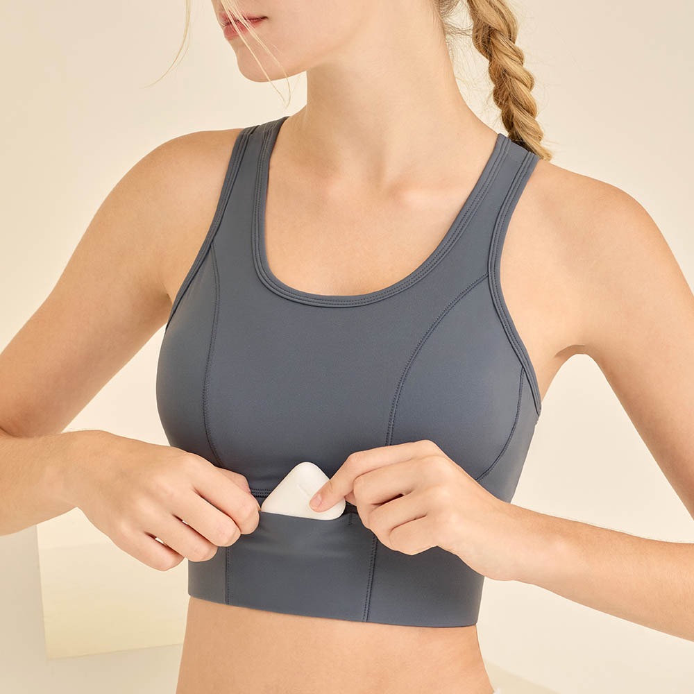 Longline Sports Bra with Pocke - مراجعة Yoga Fitness Plus وسعره