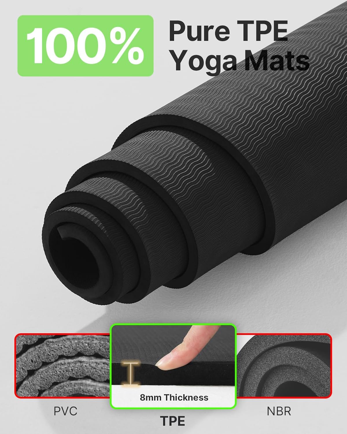 Large Yoga Mat 75x52x1/2in, Ex - مراجعة Yoga Fitness Mat وسعره