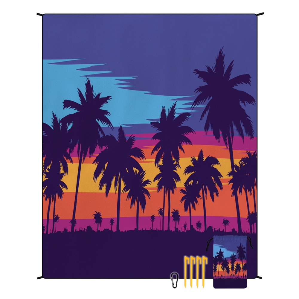Palm Tree Beach Towel 71x86.6i - مراجعة Yoga Fitness Mat وسعره