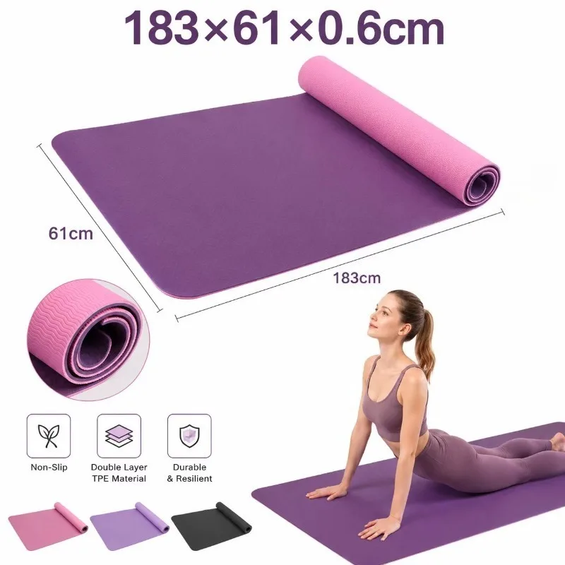 Yoga Mats Anti-slip Sport Fitn - مراجعة Yoga Fitness Mat وسعره