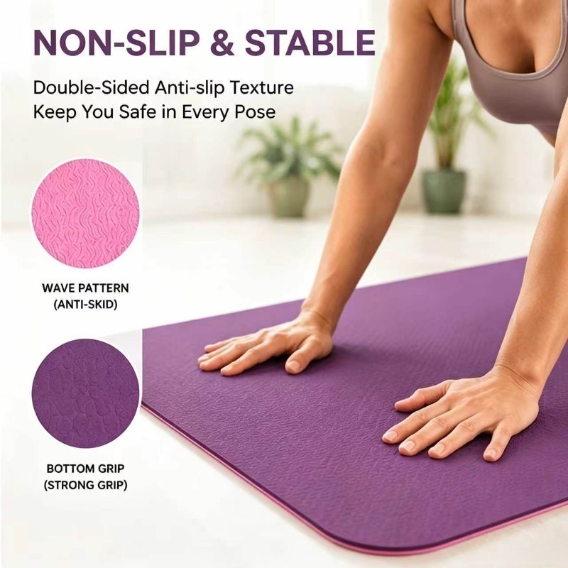 Yoga Mats Anti-slip Sport Fitn - مراجعة Yoga Fitness Mat وسعره