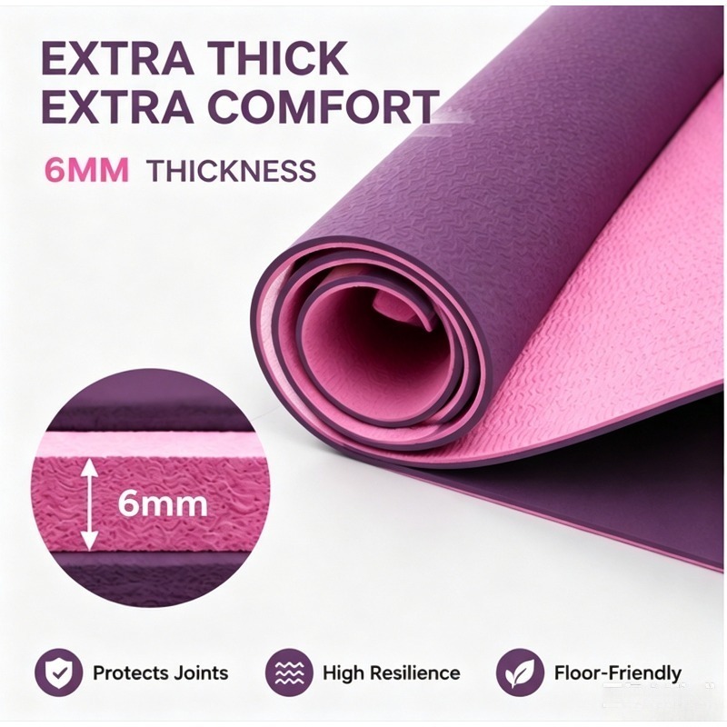 Yoga Mats Anti-slip Sport Fitn - مراجعة Yoga Fitness Mat وسعره