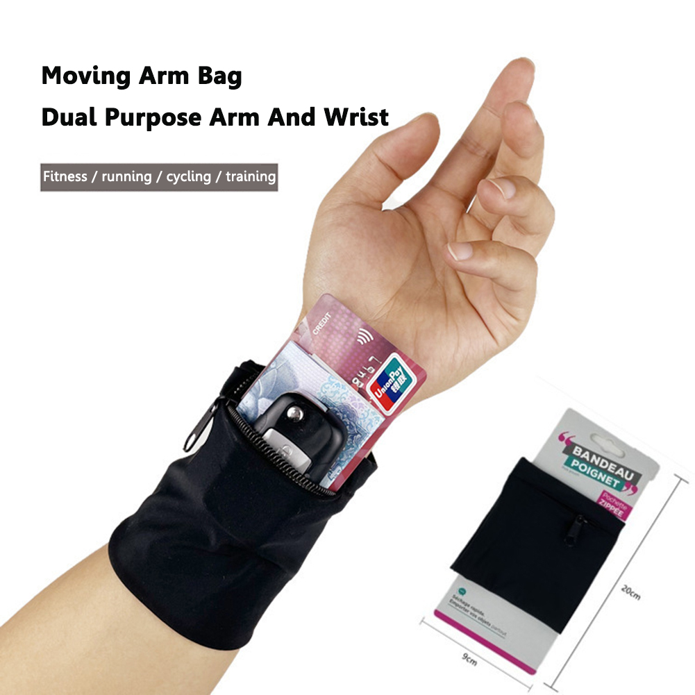 Zipper Running Arm Bags Cyclin - مراجعة Wrist Wraps Fitness وسعره